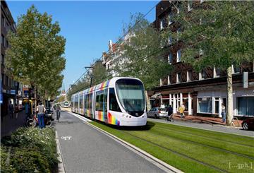 Straßenbahn in Bremerhaven: Bislang steht noch nicht fest, ob sich das lohnen wird. Visualisierung: VCD