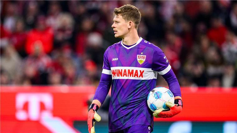 Stuttgarts Torwart Alexander Nübel warnt eindringlich vor Juve-Stürmer Dusan Vlahovic.