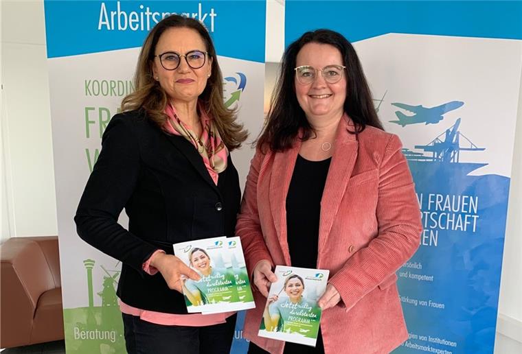 Hilfe auf dem Karriereweg Susanne Herbst (links) und Gaby Koopmann von der Koordinierungsstelle Frauen und Wirtschaft Jade-Weser.