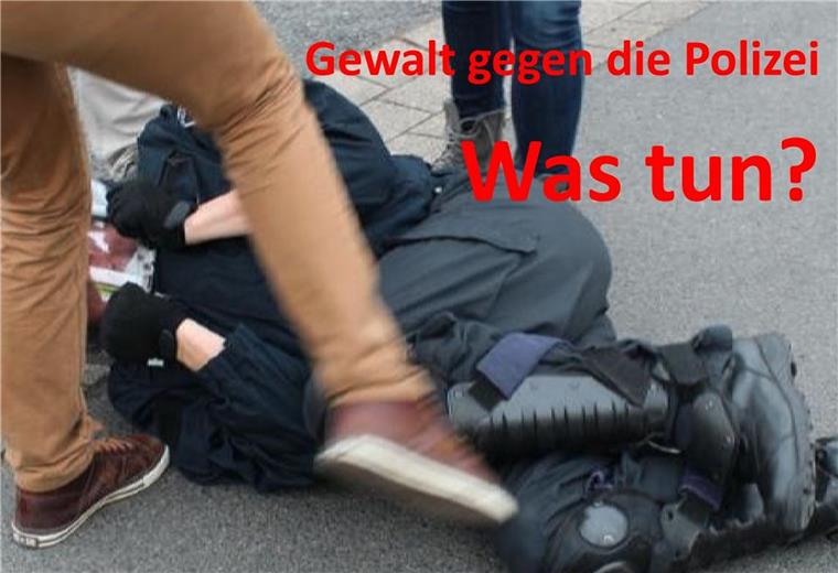 Gewalt gegen Einsatzkräfte keine Seltenheit Szenen wie die auf dem Polizeiplakat spielen sich in Zeven eher nicht ab, dennoch ist Gewalt gegen Einsatzkräfte auf dem Land keine Seltenheit.