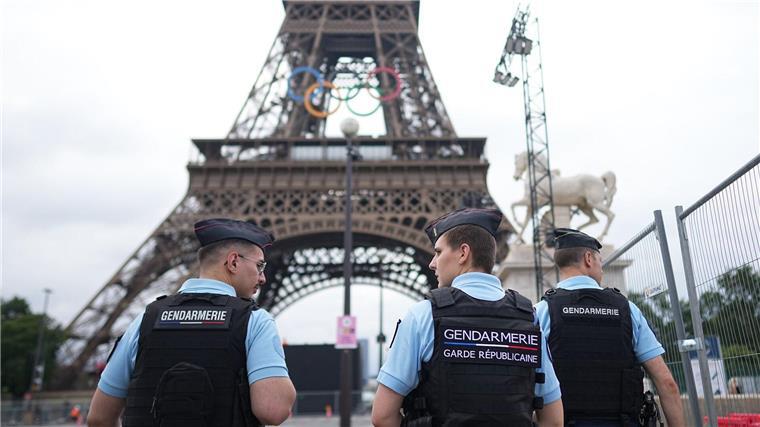 Tausende Sicherheitskräfte schützen die Sommerspiele in Paris.