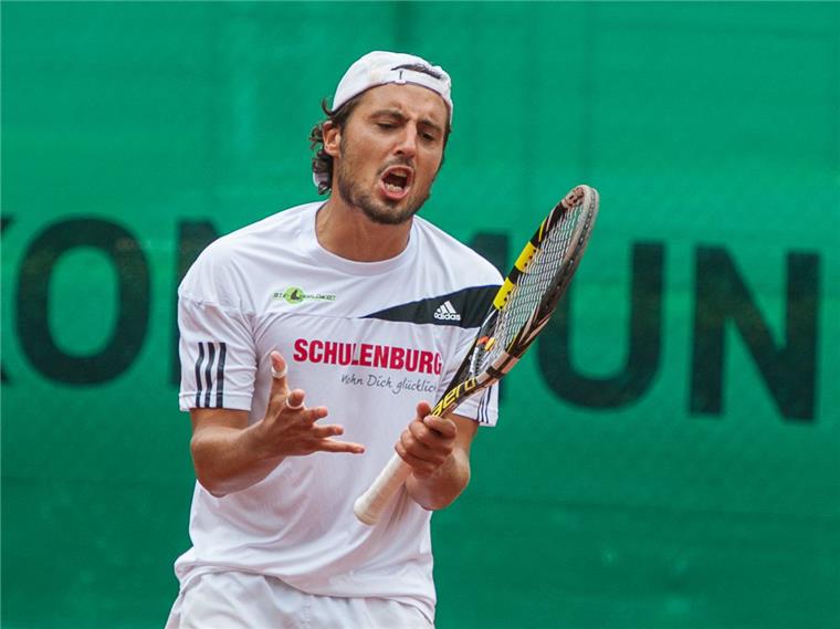 Tennis: Italiener Giorgini bleibt beim BTV Tennis-Profi Daniele Giorgini hatte in der vergangenen Saison wenig Anlass, mit sich zu hadern. Foto Adebahr