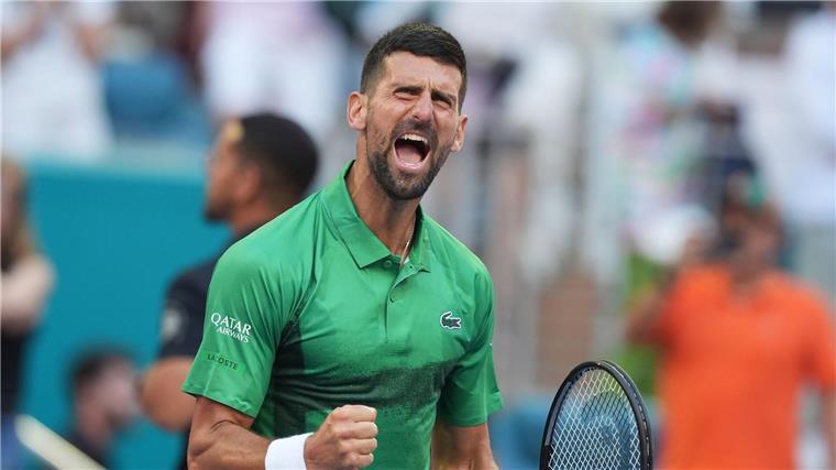 Umkleide-Treffen mit „King Leo“: Djokovic bewegt von Messi Tennis-Topstar Novak Djokovic steht im Endspiel von Miami.
