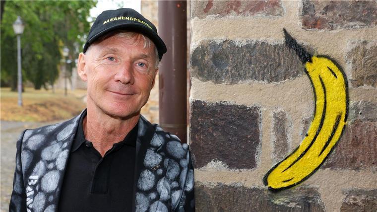 Thomas Baumgärtel ist für seine Spray-Bananen berühmt.