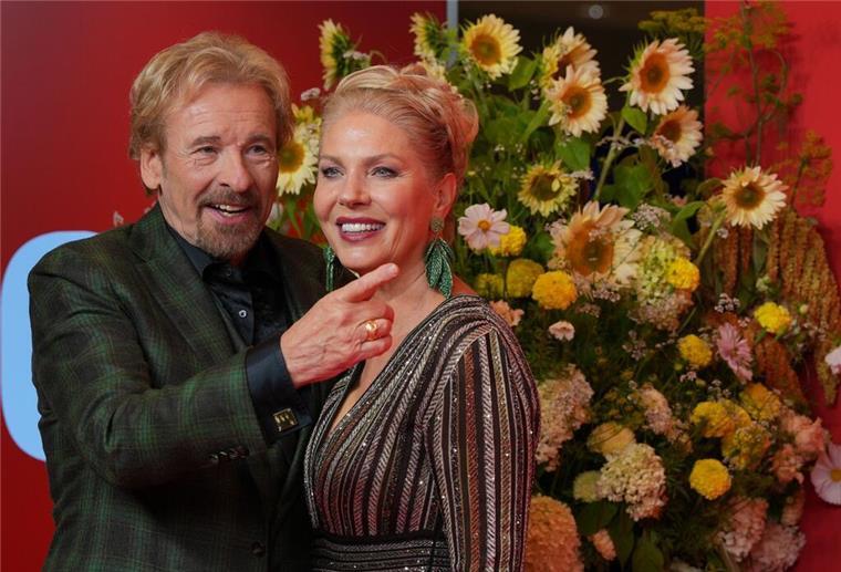 Thomas Gottschalk und Karina Mroß im September in Berlin. (Archivbild)