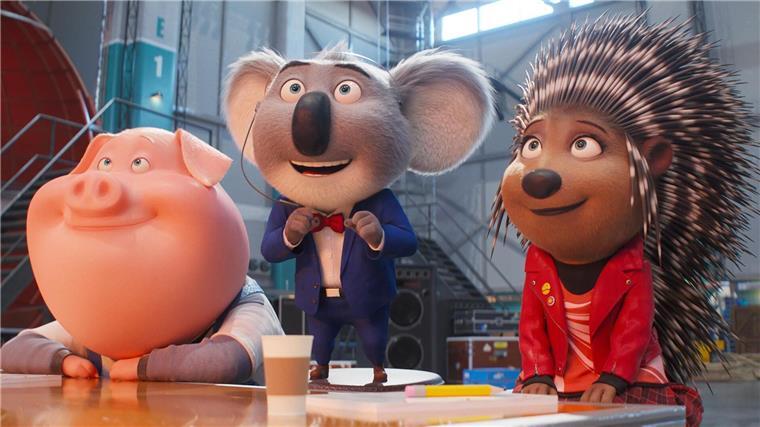 Famoser Spaß: „Sing - Die Show deines Lebens“ Tierisch aufgeregt: Buster Moon und seine Freunde.