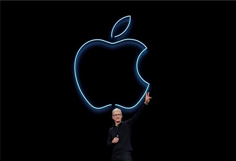 Apple stellt am Dienstag wohl neue iPhones vor Tim Cook, CEO von Apple, spricht auf der Apple-Entwicklerkonferenz WWDC.