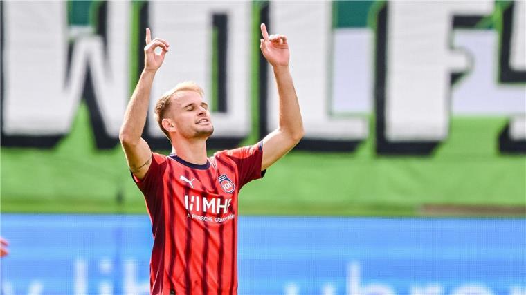 Traf per Freistoß für Heidenheim: Offensvimann Leonardo Scienza.