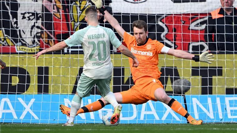 „Scheiß-Tag“: Bayer patzt und bangt um Wirtz Traf zur Bremer Führung in Leverkusen: Romano Schmid.