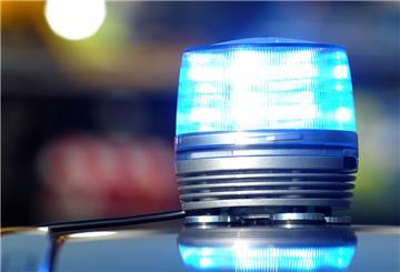 Blaulicht auf Streifenwagen