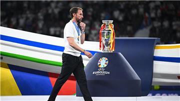 Trainer Gareth Southgate geht im EM-Finale mit England wieder leer aus.