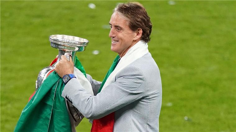 Triumphierte 2021 in Wembley: Italiens Coach Roberto Mancini.
