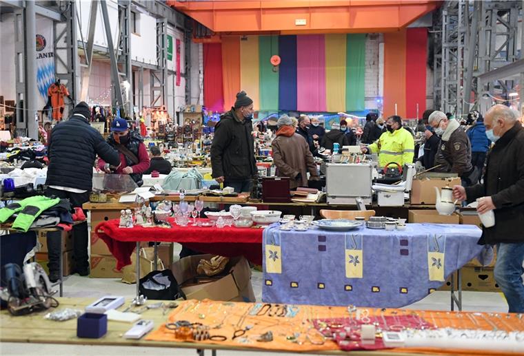 Trotz des Lockdowns fand am Wochenende ein Flohmarkt in Bremerhaven statt.
