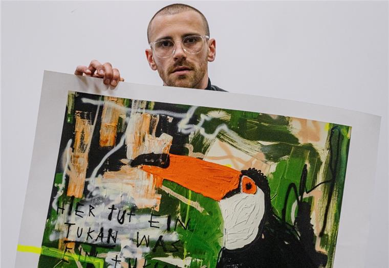 Wie Fynn Kliemann an Ostern mit Kunst eine Million machen wird "Tukan" heißt der Kunstdruck, den Fynn Kliemann in seinem neuen Katalog für Kunstfreunde mit kleinerem Budget anbietet. Der Druck kostet 298 Euro - Originale mehrere tausend Euro.