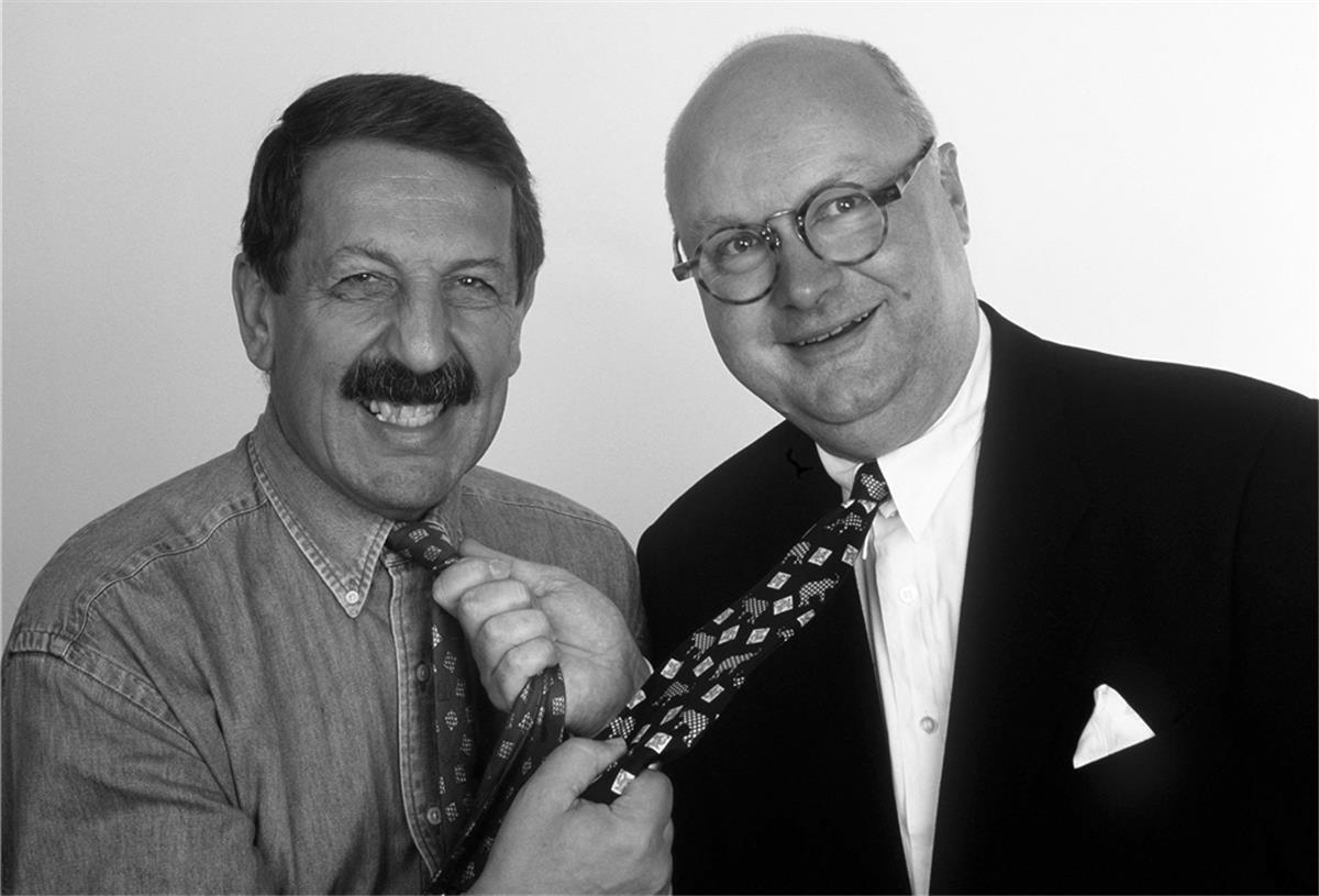 TV-Journalist Ulrich Kienzle (83) ist tot Ulrich Kienzle (links) und Bodo H. Hauser haben bei „Frontal“ viele Fans gehabt.