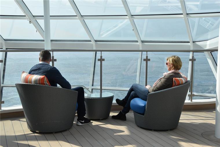 Ehepaar Wärner erlebte auf der "Ovation of the Seas" besondere Tage Ulrike und Holger Wärner nutzten die Gelegenheit, um auf der Ovation of the Seas zu entspannen.