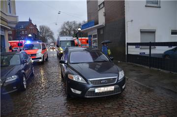 Unfall in der Eupener Straße in Bremerhaven-Lehe.