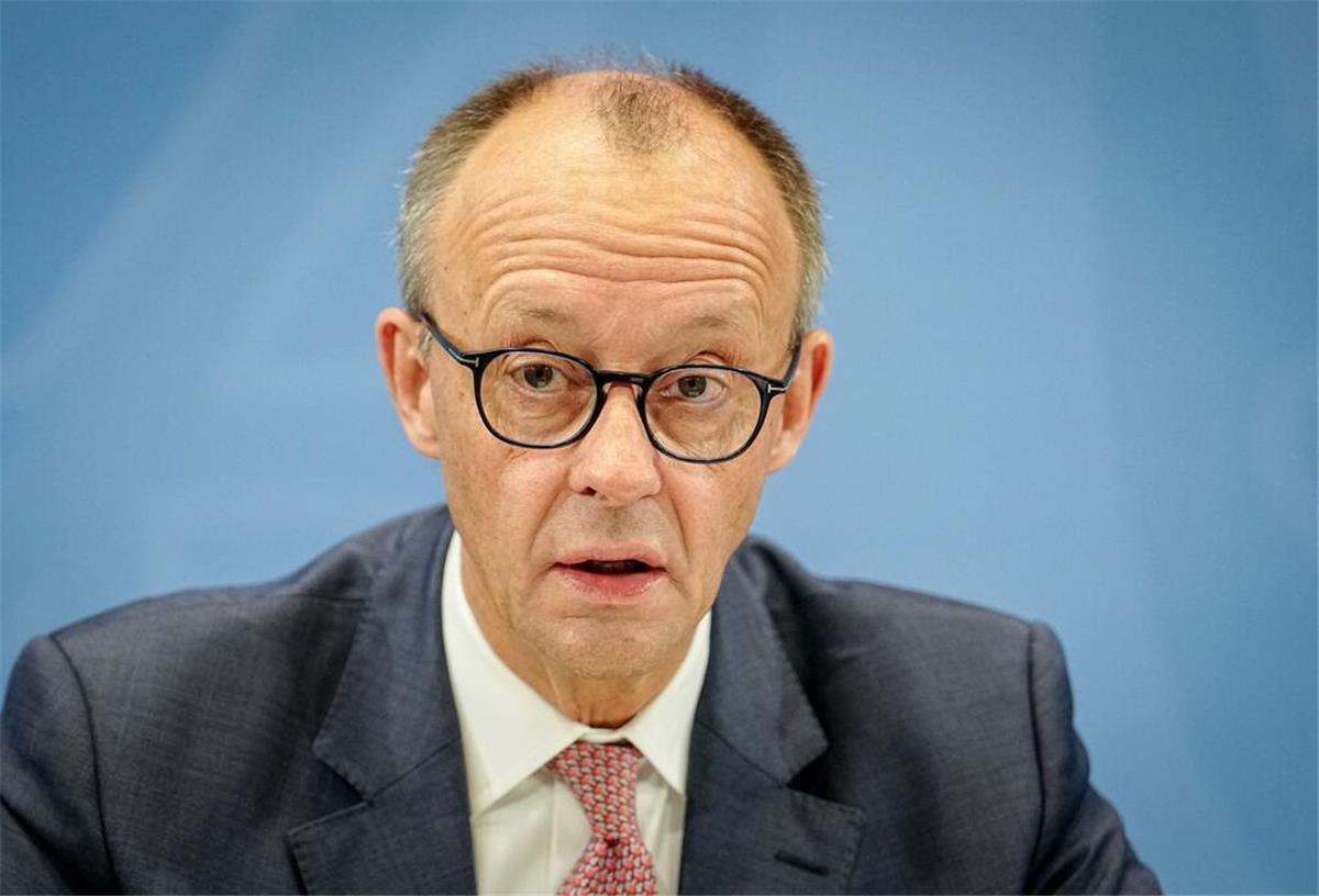 Bundeskanzler Friedrich Merz (CDU) gibt eine Pressekonferenz nach dem Koalitionsausschuss im Bundeskanzleramt.
