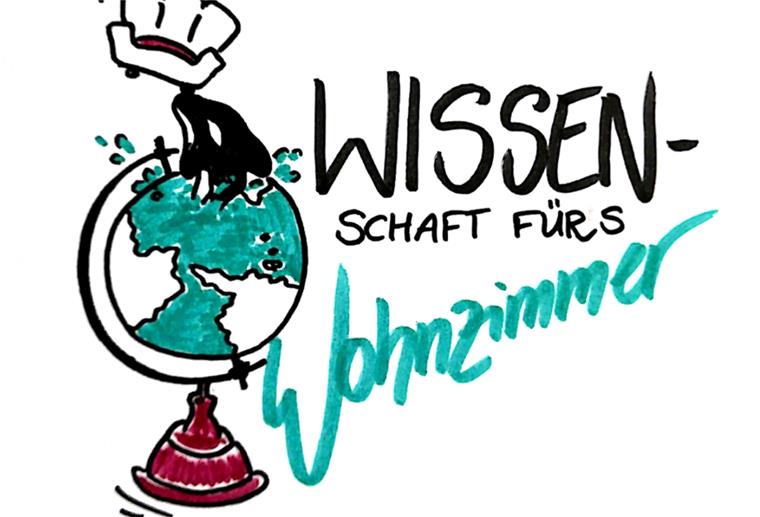 Wissenschaft fürs Wohnzimmer Unter diesem Logo sind die Vorträge zu finden.