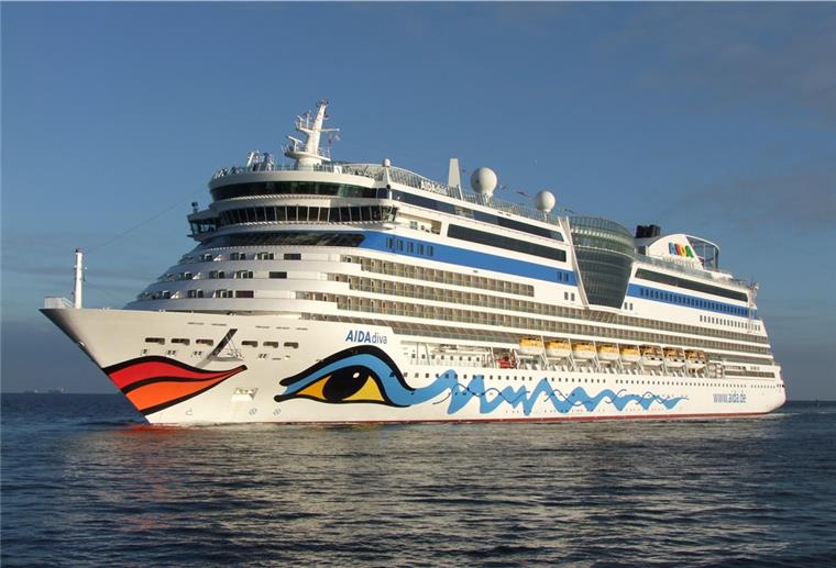 Kurs Bremerhaven: „Aidadiva“ kommt Unterwegs nach Bremerhaven: Die „Aidadiva“