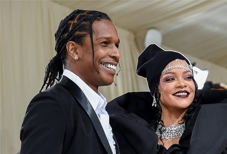 US-Rapper Asap Rocky und Sängerin Rihanna.