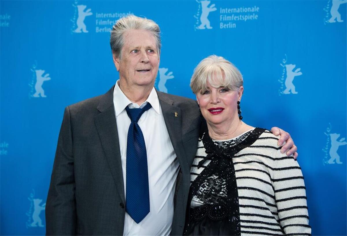 US-Sänger Brian Wilson und seine Frau und Managerin Melinda Ledbetter 2015 auf der Berlinale in Berlin.