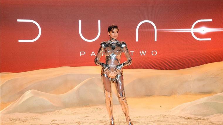 Starbesetzte Science-Fiction-Saga: „Dune: Part Two“ US-Schauspielerin Zendaya spielt Chani, das Mädchen aus Pauls Visionen.