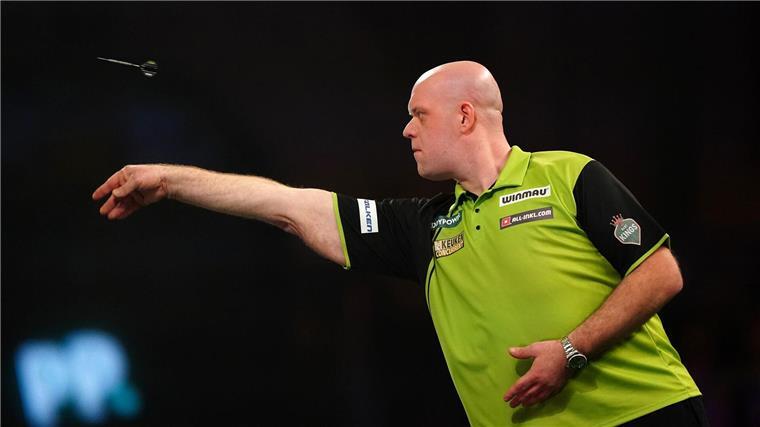 Favoriten Littler und van Gerwen im WM-Achtelfinale Van Gerwen steht im Achtelfinale.