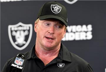 Verklagt die NFL: Jon Gruden, ehemaliger Cheftrainer der Las Vegas Raiders.