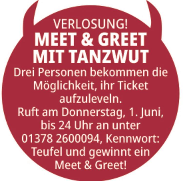 Startschuss zur Rock House Festival-Serie mit Tanzwut Button zur Verlosung Meet & Greet