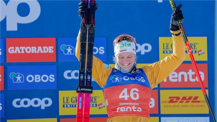 Victoria Carl steht schon wieder auf dem Podium.