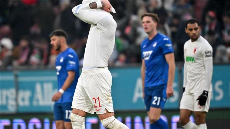 Hoffenheim rettet Remis in Augsburg - Matarazzo unter Druck Viel Kampf und auch Krampf in Augsburg.