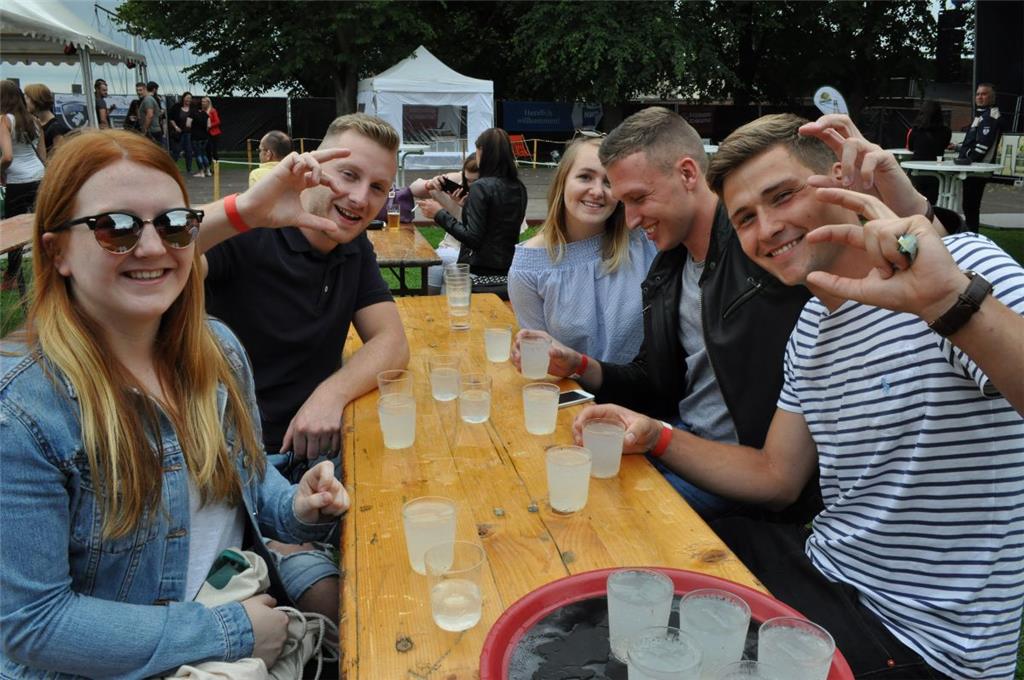 Viel Spaß hatten die Besucher des Riverside-Festivals in Brake. 