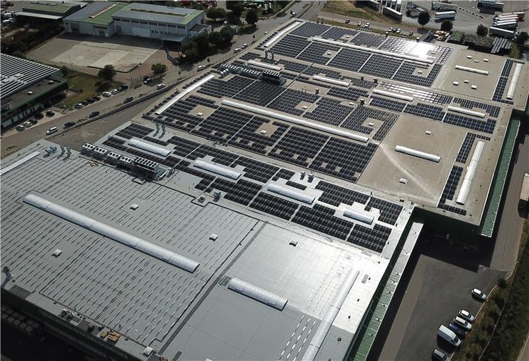 Gewerbeflächen mit Photovoltaikanlage
