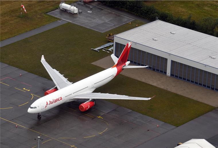 Nordholz: Von Lufthansa zu Avianca Vier Airbusse parken derzeit auf dem Flughafen in Nordholz. Wie lange, das ist noch unklar.