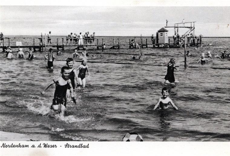 Als Nordenham noch ein Strandbad hatte Von 1928 bis in die 1980er Jahre hatte Nordenham ein Strandbad. Hier lernten Nordenhamer Kinder schwimmen.