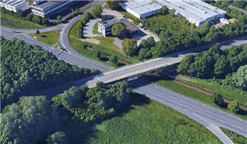Von dieser Brücke in Bremerhaven ist ein Mann am Dienstagabend auf die Grimsbystraße gestürzt.