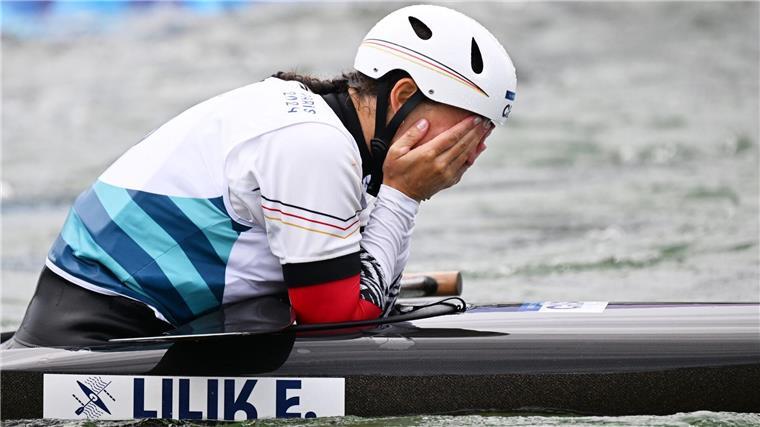 Von Emotionen überwältigt: Elena Lilik.
