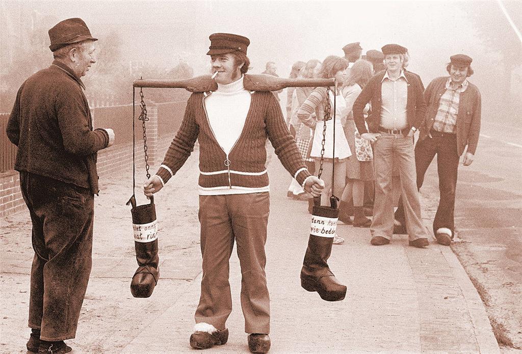 Vor 42 Jahren im Jahre 1975 war Albert Linnemann der "Steebelholtschenträger". Foto: privat