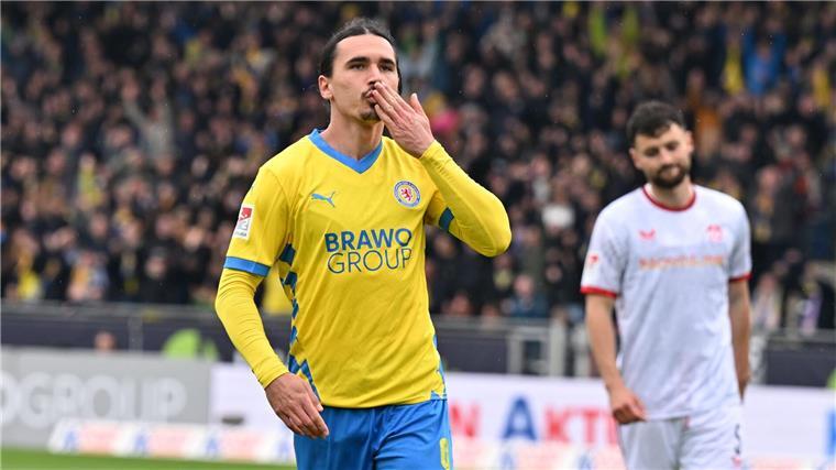 Wegen HSV-Wechsel: Philippe fehlt bei Braunschweig-Training Vor dem Abschied nach Hamburg: Braunschweigs Rayan Philippe.