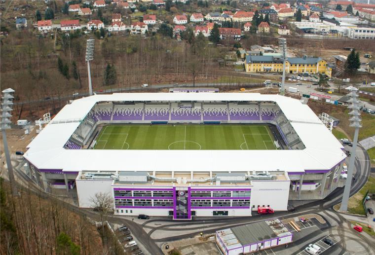 Erzgebirgsstadion in Aue.