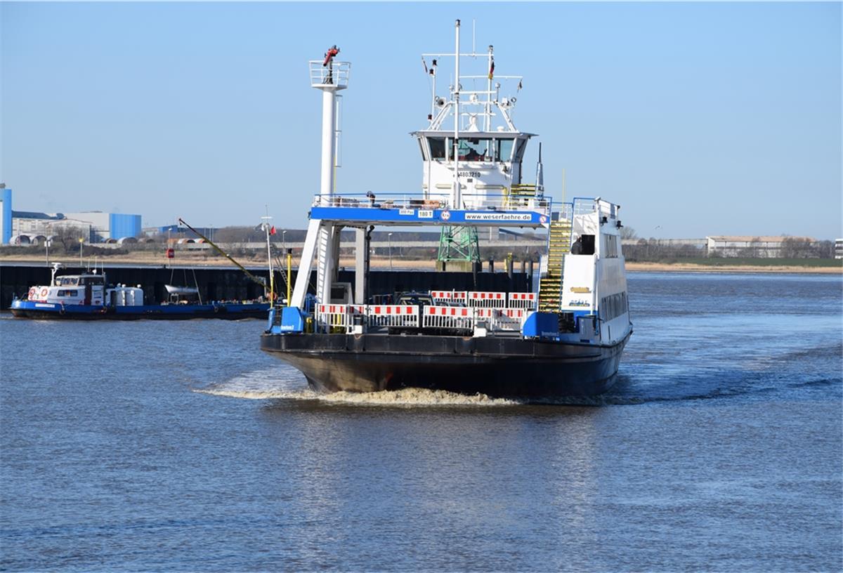 Auf dem Schiff wird es leerer Während der Coronakrise verkehrt von den beiden Fähren nur noch die „Bremerhaven“. Das Schiff „Nordenham“ legt nicht mehr an.