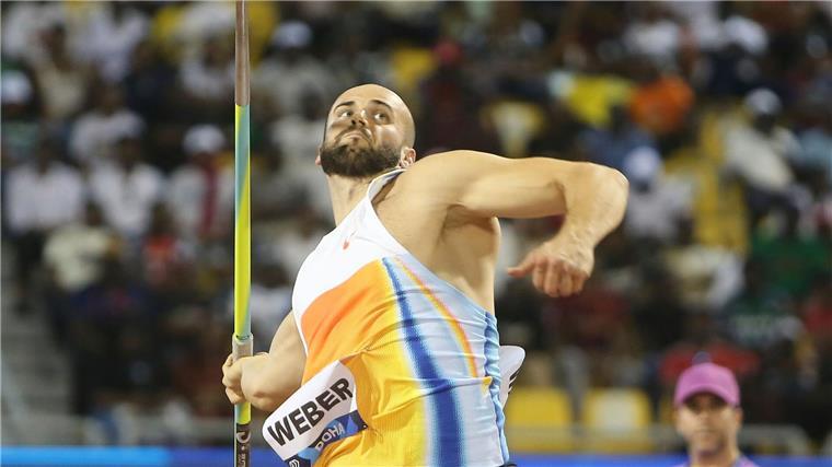 Über 91 Meter: Speerwerfer Weber siegt in Doha mit Bestmarke Warf in Doha erstmals über 90 Meter: Julian Weber.