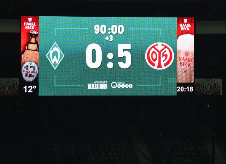 So reagiert das Netz auf das Werder-Debakel Was für eine Klatsche. Werder Bremen verliert gegen Mainz 05 mit 0:5.