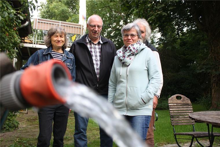 Wasser marsch für eine neue Veranstaltung (von links): Helga Stienecke, Gerhard Wirries, Margot Wetjen-Holling und Jürgen Seevers vom Bürgerverein freuen sich auf viele Besucher beim ersten Appelner Wassertag.  