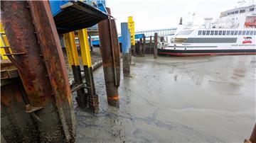 Wegen niedriger Wasserstände infolge kräftigen Ostwindes fallen Fähren von und zu mehreren Nordseeinseln aus. (Archivbild)
