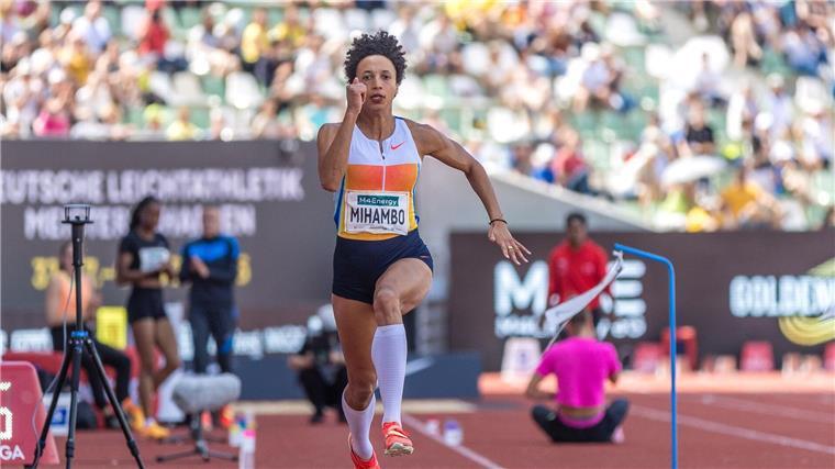 Weitsprung-Olympiasiegerin Malaika Mihambo gehört zu den größten Stars bei den Finals in Dresden.