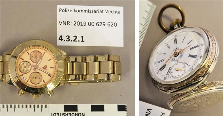 Einbrüche im Cuxland: Wem gehören diese Uhren? Wer erkennt hier seine Uhr wieder?