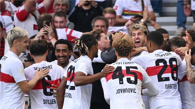 Werden die Fußballer des VfB Stuttgart in der Europa League auch so feiern können?