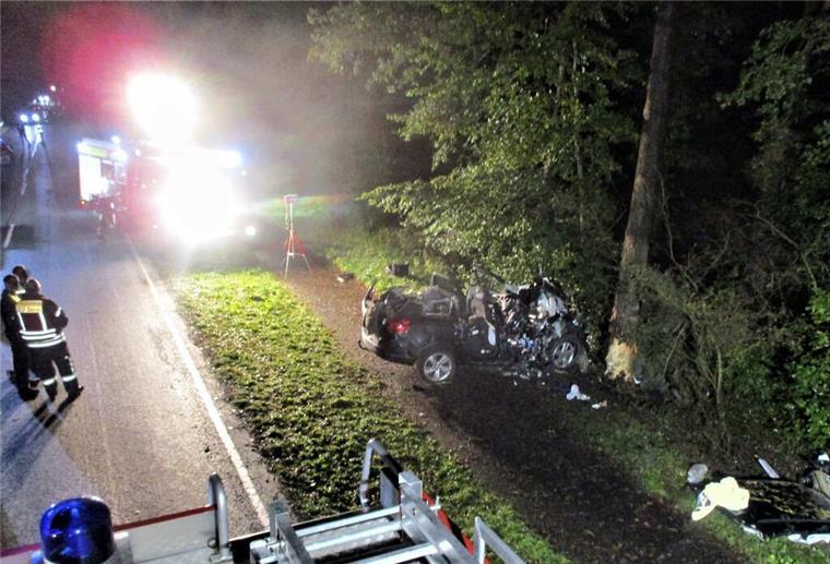 Auto prallt gegen Baum: Paar und Kleinkinder (1, 2) zum Teil schwer verletzt Wie es zu dem Unfall kam, ist noch unklar.